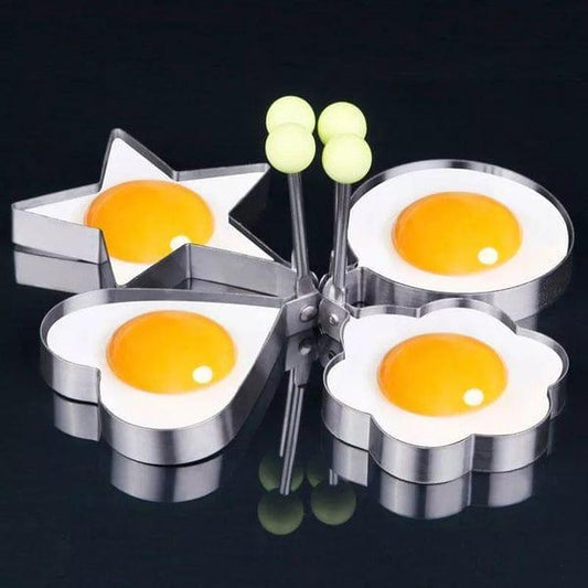 4 pc steel Fried Egg mold